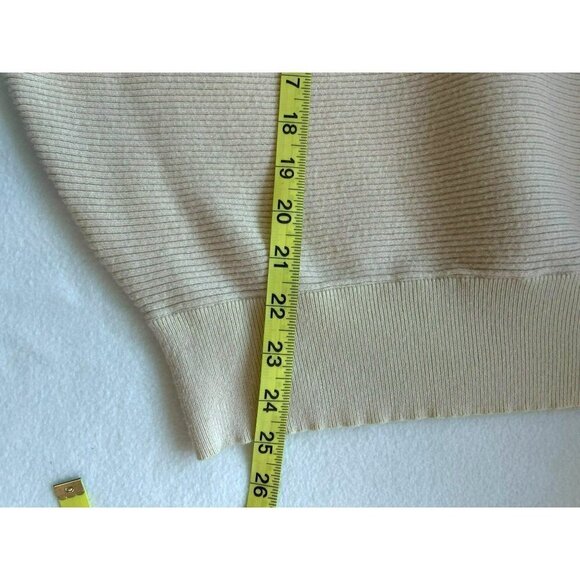 Love Tree Bat Wing Sweater Pullover Round Neck Women's Sz XL in Cream Versatile - Picture 13 of 13